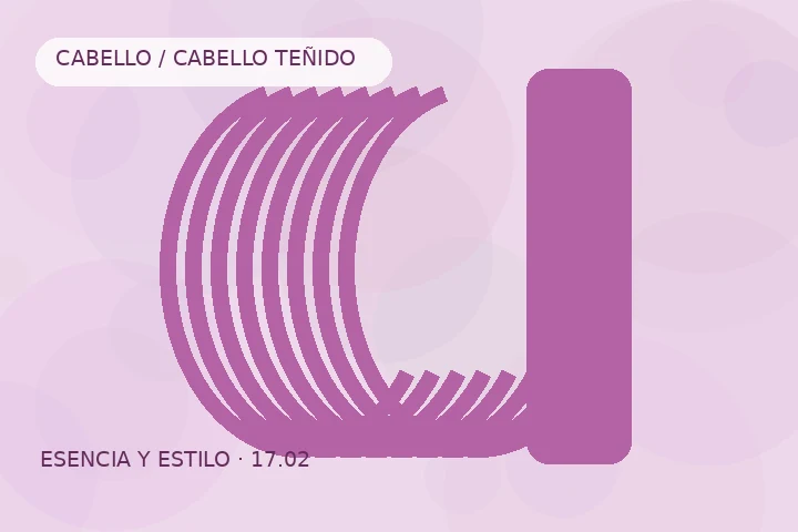 Detalle visual de Antes de empezar con cabello teñido