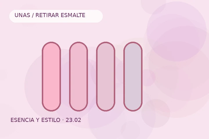 Detalle visual de Antes de empezar con retirar esmalte