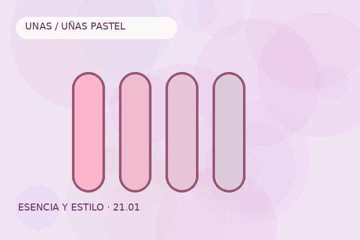 Composición complementaria para Ideas de uñas en tonos pastel