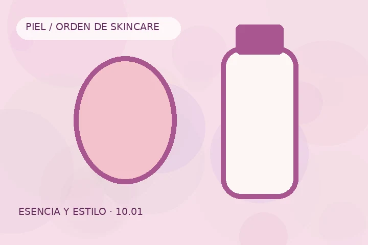 Composición complementaria para Orden de aplicación del skincare