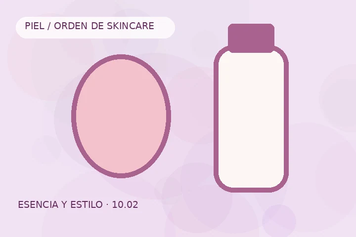 Detalle visual de Antes de empezar con orden de skincare